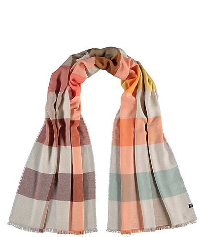 Fraas Box Check Oblong Scarf