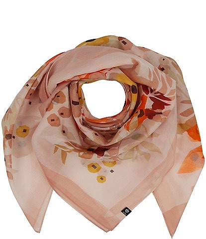 Fraas Oversized Floral Square Scarf