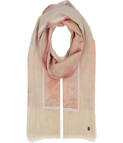 Fraas Painted Circles Patchwork Oblong Scarf
