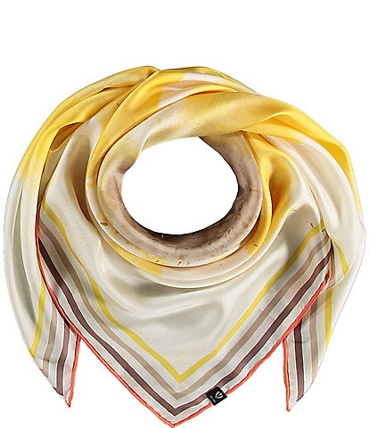 Fraas Striped Sunflower Square Scarf