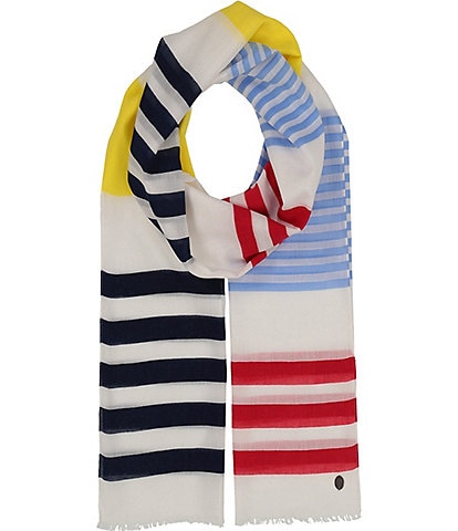 Fraas Variegated Striped Oblong Scarf