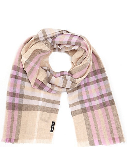 Fraas Women's Plaid Cashmere Muffle Scarf