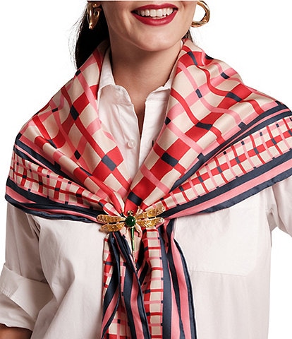 FRANCES VALENTINE Lollipop Lattice Square Scarf
