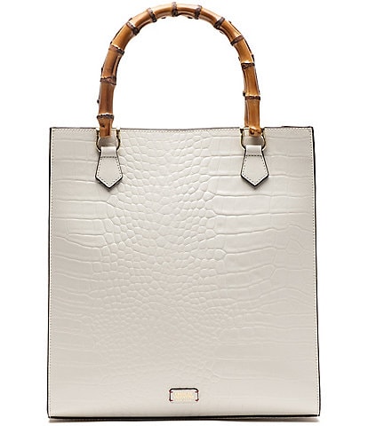 FRANCES VALENTINE Nan Bamboo Handles Tote Bag