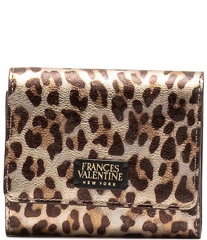 FRANCES VALENTINE Perfect Metallic Leopard Wallet