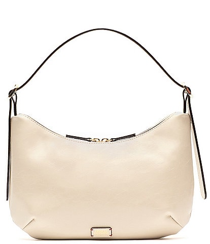 FRANCES VALENTINE Starr Crinkled Leather Hobo Shoulder Bag