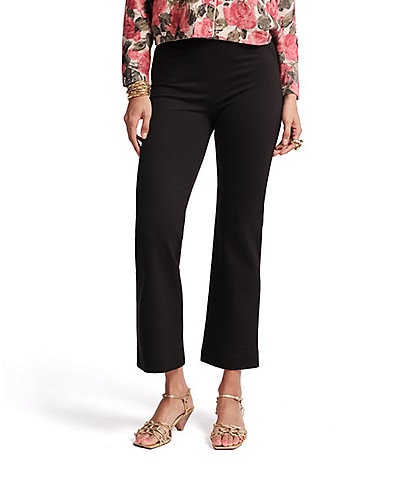 FRANCES VALENTINE Wonder Flat Front Cropped Pull-On Pants