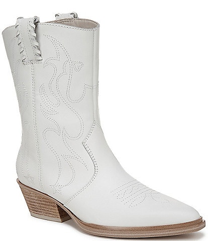 Franco Sarto Bianca Leather Western Booties
