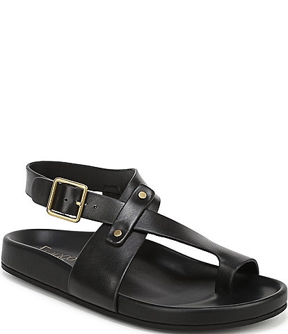 Franco Sarto Blair Leather Toe Loop Sandals