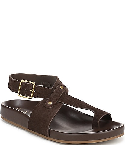 Franco Sarto Blair Suede Toe Loop Sandals