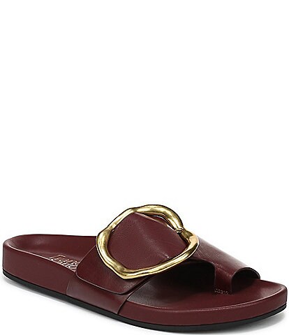Franco Sarto Brianka Leather Toe Loop Sandals