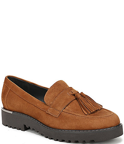 Franco Sarto Carolyn Suede Tassel Loafers