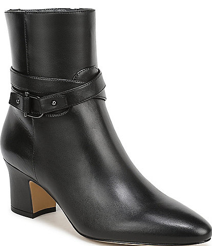Franco Sarto Flexa Caden Leather Block Heel Booties