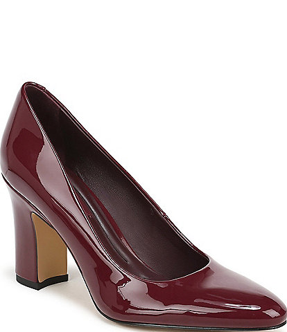 Franco Sarto Flexa Junia Patent Block Heel Pumps