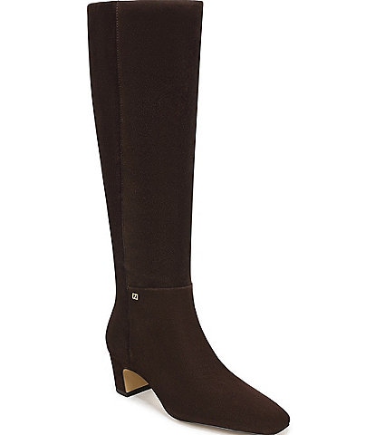 Franco Sarto Flexa Shara Suede Square Toe Tall Boots