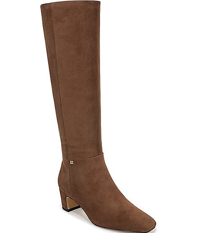 Franco Sarto Flexa Shara Suede Square Toe Tall Boots
