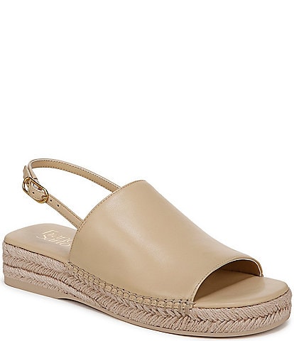Franco Sarto Rune Leather Espadrille Sandals