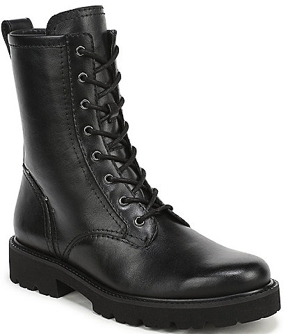 Franco Sarto Safira Leather Combat Boots