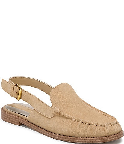 Franco Sarto Sully Suede Slingback Loafers