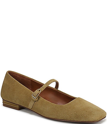 Franco Sarto Tinsley Suede Mary Jane Flats
