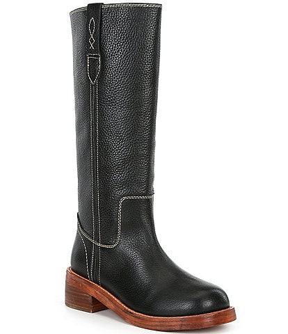 Free People Blaze Leather Tall Leather Boots