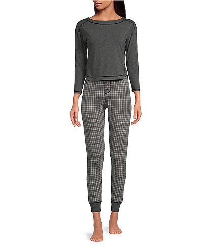 Free People Chill Evening Thermal Long Sleeve Pajama Set