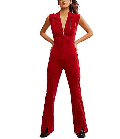 red jumpsuit Women s Jumpsuits Rompers Dillard s