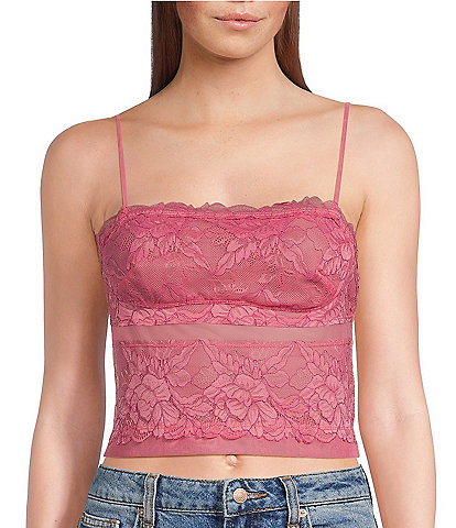 Free People, Jenna Embroidered Cami in Pink