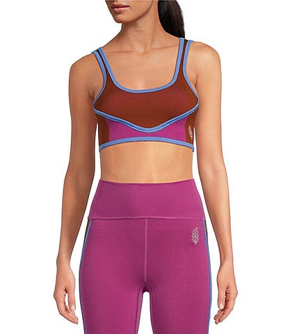 Free People FP Movement Blow Your Mind Color Block Bra Top