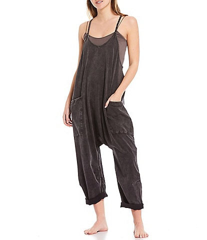Free People FP Movement Sleeveless Scoop Neck Ankle Length Hot Shot Onesie