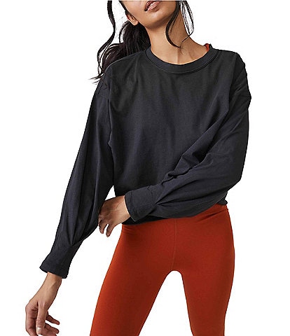 Free People FP Movement Inspire Layer Cropped Long Sleeve Shirt