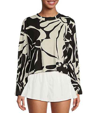 Free People FP Movement Inspire Layer Printed Long Sleeve Pullover