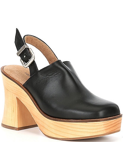 Free People Mallory Leather Mule Clogs