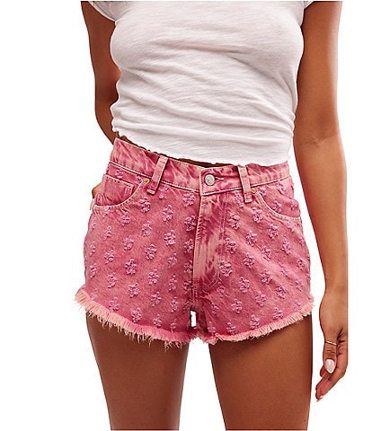 Free People Mixed Emotions High Rise Floral Shorts