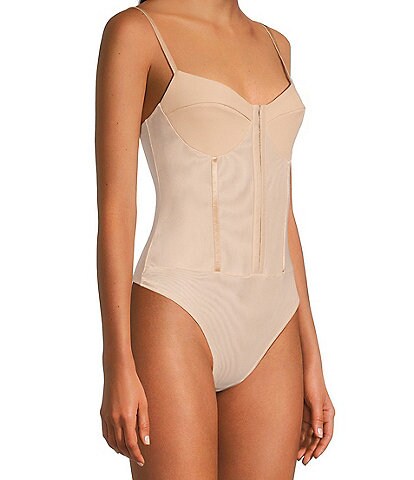 Free People Night Rhythm Corset Bodysuit