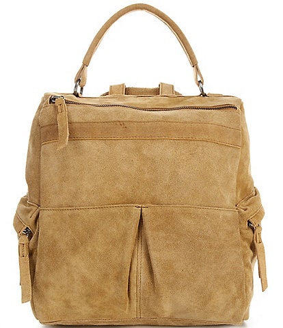 Free People Paint The Town Suede Backpack
