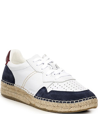 Free People Serendipity Perforated Leather Espadrille Platform Sneakers