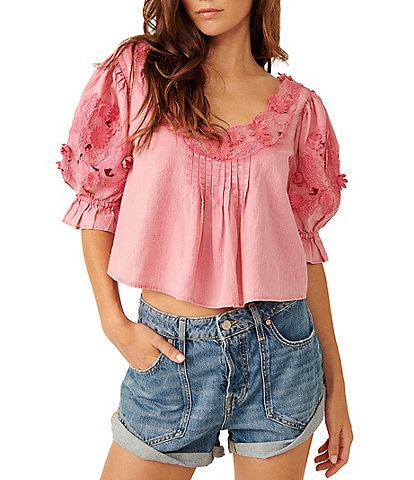 Free People FP Printed There She Goes Top Bodysuit - Romantic Combo