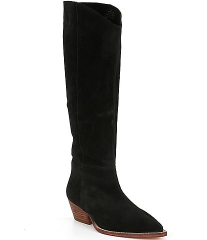 Free People Sway Low Slouch Suede Boots