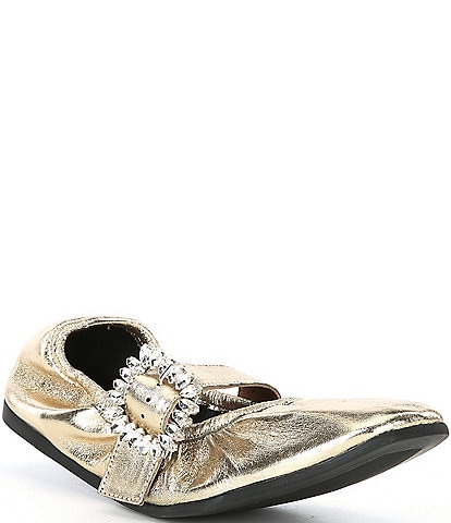 Free People Ursa Gemini Leather Ornament Ballet Flats