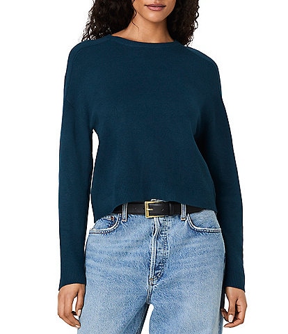 French Connection Babysoft Oversized Crew Neck Long Sleeve Pullover Top