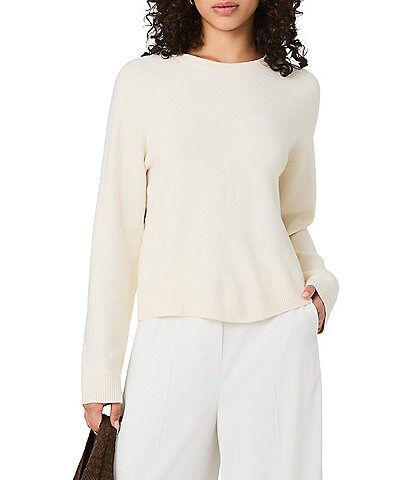 French Connection Babysoft Oversized Crew Neck Long Sleeve Pullover Top