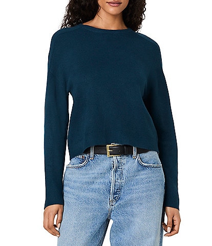French Connection Babysoft Oversized Crew Neck Long Sleeve Pullover Top