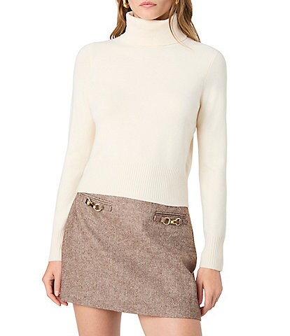 French Connection Babysoft Stretchy Knit Turtleneck Long Sleeve Sweater