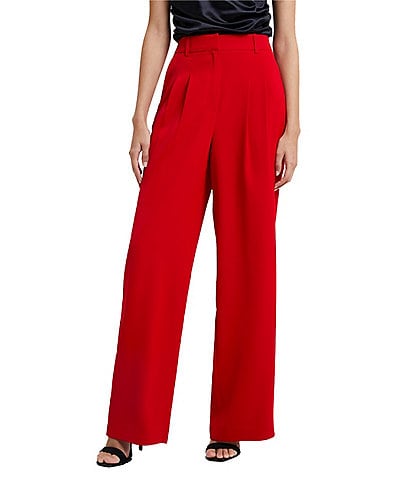 French Connection Harry Suiting High Waisted Coordinating Wide Leg Pants