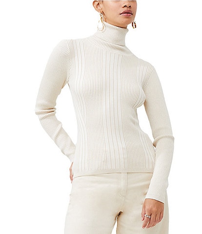 French Connection Mari Rib Knit Turtleneck Long Sleeve Coordinating Sweater