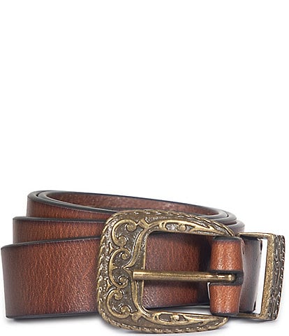 Frye .98#double; Western Leather Belt