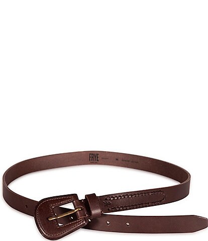 Frye 0.98#double; Covered Buckle Leather Belt