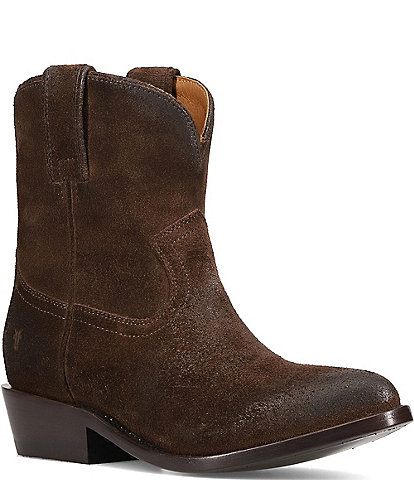 Frye Billy Suede Western Booties