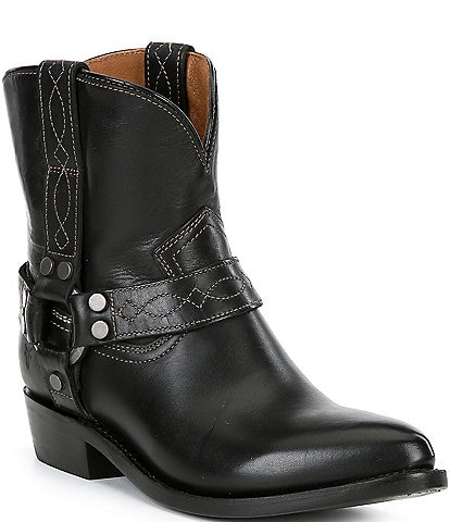 Frye Billy Short Harness Leather Booties